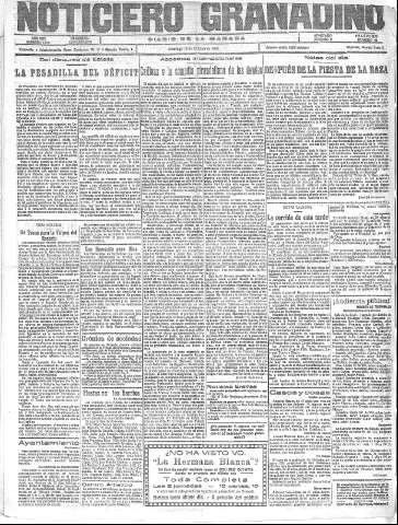 'Noticiero Granadino' - Año XXII Número 7165  - 1925 Octubre 15