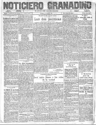 'Noticiero Granadino' - Año XXII Número 7171  - 1925 Octubre 22