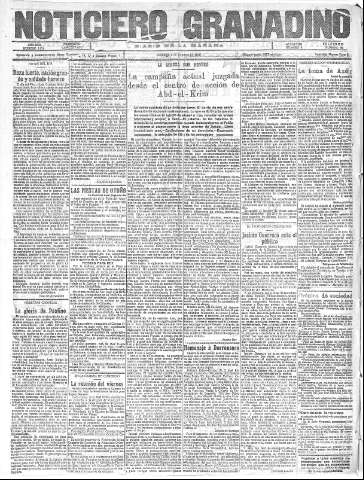 'Noticiero Granadino' - Año XXII Número 7176  - 1925 Octubre 28