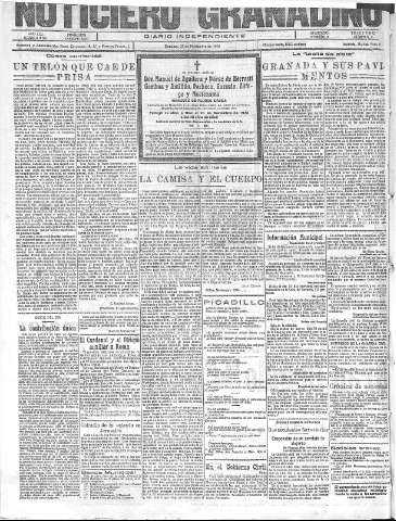 'Noticiero Granadino' - Año XXII Número 7180  - 1925 Noviembre 01