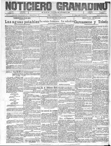 'Noticiero Granadino' - Año XXII Número 7194  - 1925 Noviembre 18