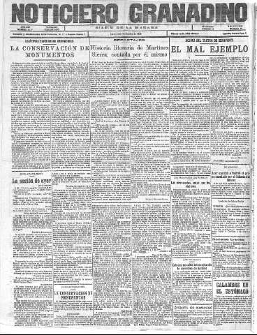 'Noticiero Granadino' - Año XXII Número 7200  - 1925 Noviembre 25