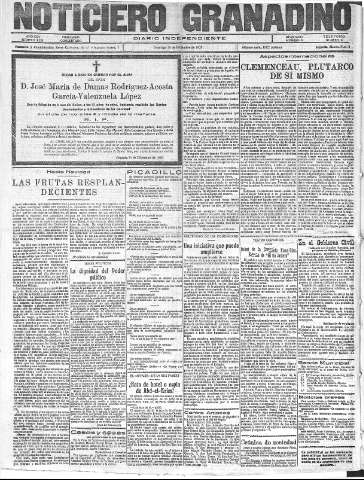 'Noticiero Granadino' - Año XXII Número 7222  - 1925 Diciembre 19