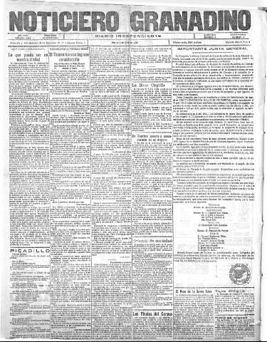 'Noticiero Granadino' - Año XXIII Número 7312  - 1926 Abril 06