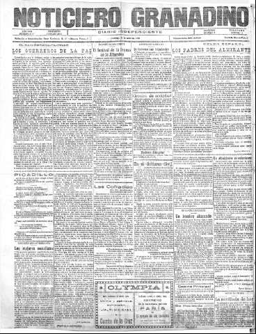 'Noticiero Granadino' - Año XXIII Número 7317  - 1926 Abril 11
