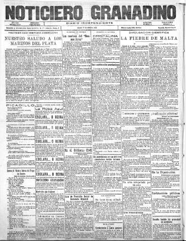 'Noticiero Granadino' - Año XXIII Número 7322  - 1926 Abril 17