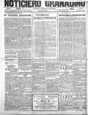 'Noticiero Granadino' - Año XXIII Número 7347  - 1926 Mayo 18