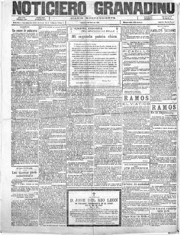'Noticiero Granadino' - Año XXIII Número 7355  - 1926 Mayo 27