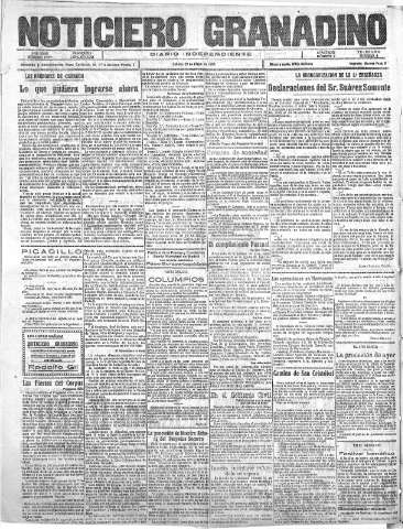 'Noticiero Granadino' - Año XXIII Número 7357  - 1926 Mayo 29