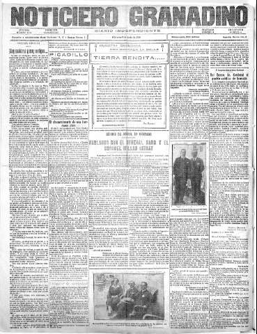 'Noticiero Granadino' - Año XXIII Número 7365  - 1926 Junio 09