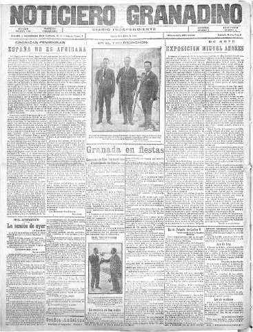 'Noticiero Granadino' - Año XXIII Número 7366  - 1926 Junio 10