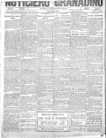 'Noticiero Granadino' - Año XXIII Número 7376  - 1926 Junio 22