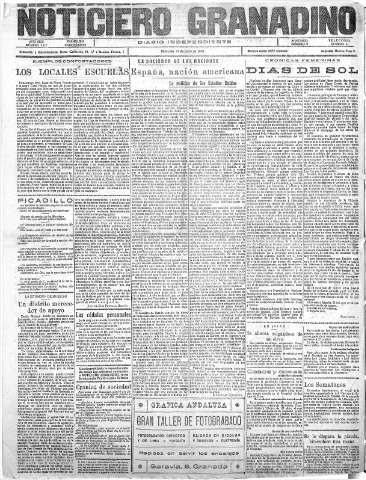 'Noticiero Granadino' - Año XXIII Número 7377  - 1926 Junio 23