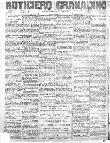 'Noticiero Granadino' - Año XXIII Número 7382  - 1926 Junio 29