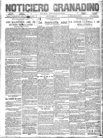'Noticiero Granadino' - Año XXIV Número 7741  - 1927 Agosto 25
