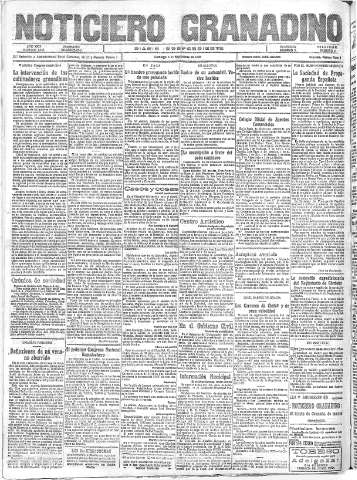 'Noticiero Granadino' - Año XXIV Número 7750  - 1927 Septiembre 04