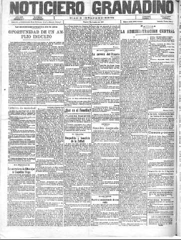 'Noticiero Granadino' - Año XXIV Número 7777  - 1927 Octubre 07