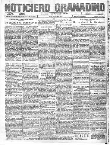 'Noticiero Granadino' - Año XXIV Número 7782  - 1927 Octubre 13
