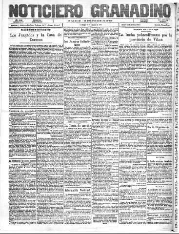 'Noticiero Granadino' - Año XXIV Número 7785  - 1927 Octubre 16