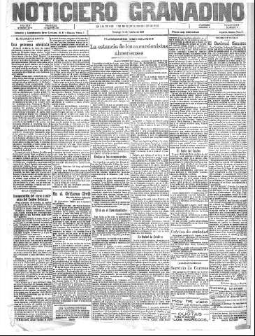 'Noticiero Granadino' - Año XXIV Número 7797  - 1927 Octubre 30