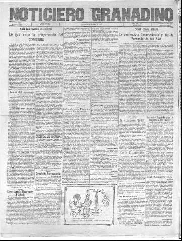 'Noticiero Granadino' - Año XXV Número 7896  - 1928 Febrero 24