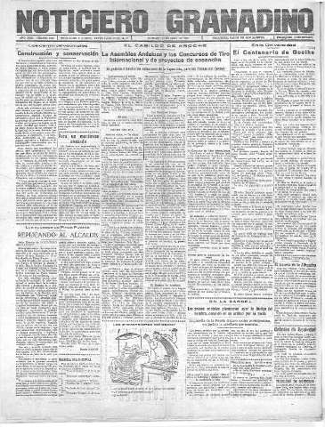 'Noticiero Granadino' - Año XXIX Número 9179  - 1932 Abril 17