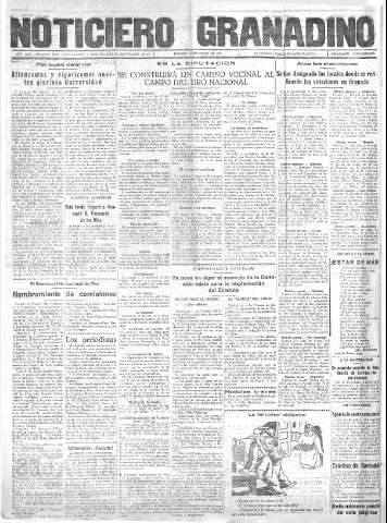 'Noticiero Granadino' - Año XXX Número 9412  - 1933 Enero 17