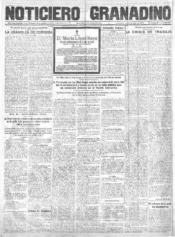 'Noticiero Granadino' - Año XXX Número 9413  - 1933 Enero 18