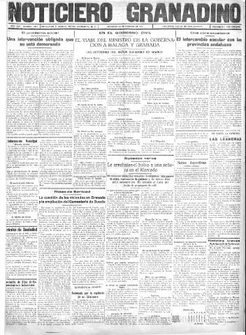 'Noticiero Granadino' - Año XXX Número 9441  - 1933 Febrero 19
