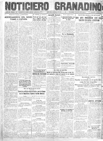 'Noticiero Granadino' - Año XXX Número 9461  - 1933 Marzo 15