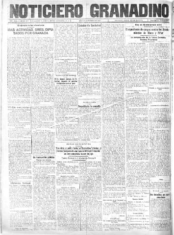 'Noticiero Granadino' - Año XXXI Número 9733  - 1934 Enero 10