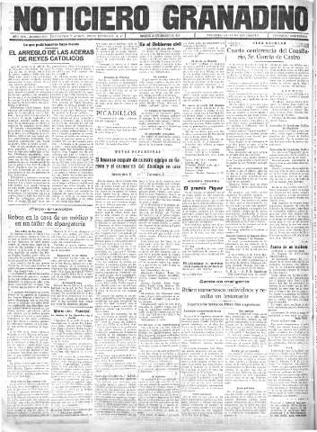 'Noticiero Granadino' - Año XXXI Número 9727  - 1934 Enero 23
