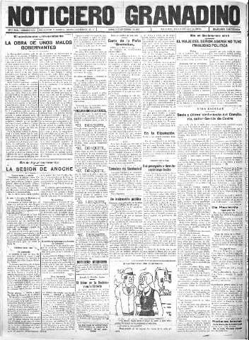 'Noticiero Granadino' - Año XXXI Número 9731  - 1934 Enero 27