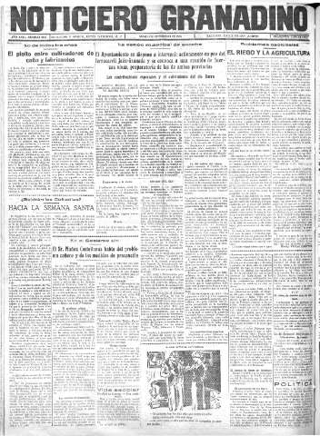 'Noticiero Granadino' - Año XXXI Número 9755  - 1934 Febrero 24