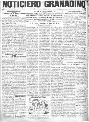 'Noticiero Granadino' - Año XXXI Número 9757  - 1934 Febrero 27