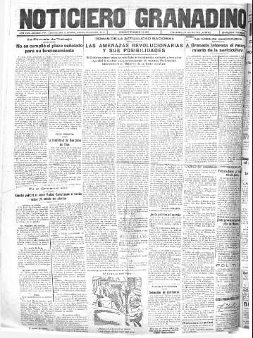 'Noticiero Granadino' - Año XXXI Número 9766  - 1934 Marzo 09