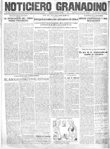 'Noticiero Granadino' - Año XXXI Número 9774  - 1934 Marzo 18