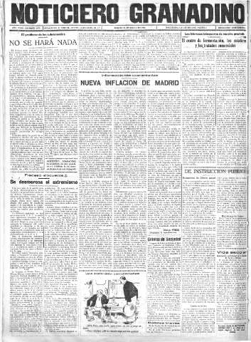 'Noticiero Granadino' - Año XXXI Número 9775  - 1934 Marzo 20