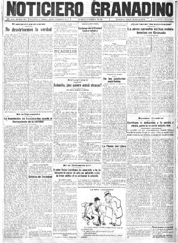 'Noticiero Granadino' - Año XXXI Número 9780  - 1934 Marzo 25