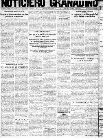 'Noticiero Granadino' - Año XXXIII Número 10320  - 1936 Enero 08