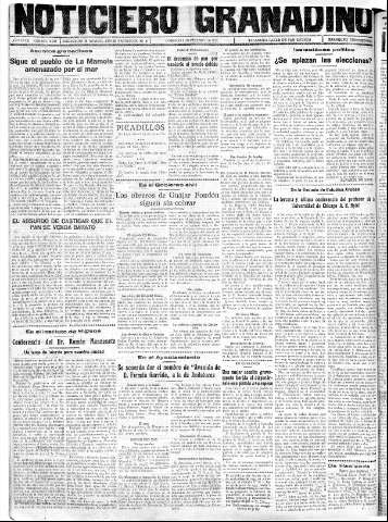 'Noticiero Granadino' - Año XXXIII Número 10342  - 1936 Febrero 02