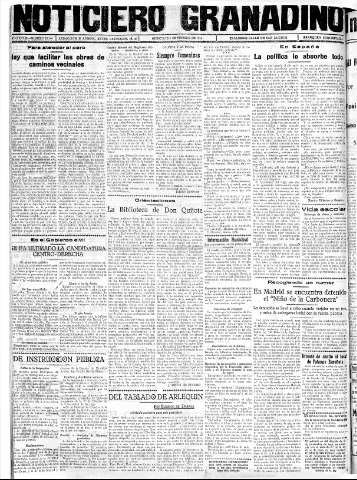 'Noticiero Granadino' - Año XXXIII Número 10344  - 1936 Febrero 05