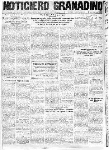 'Noticiero Granadino' - Año XXXIII Número 10360  - 1936 Febrero 23