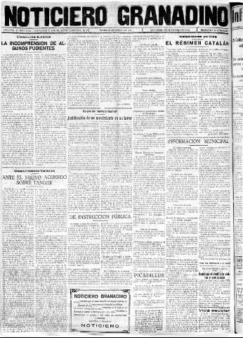 'Noticiero Granadino' - Año XXXIII Número 10364  - 1936 Febrero 28