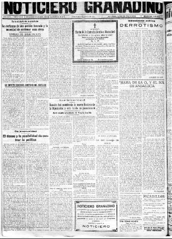 'Noticiero Granadino' - Año XXXIII Número 10368  - 1936 Marzo 04