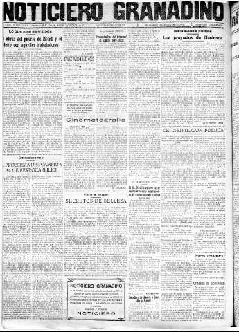 'Noticiero Granadino' - Año XXXIII Número 10370  - 1936 Marzo 06