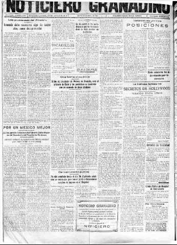 'Noticiero Granadino' - Año XXXIII Número 10408  - 1936 Abril 23