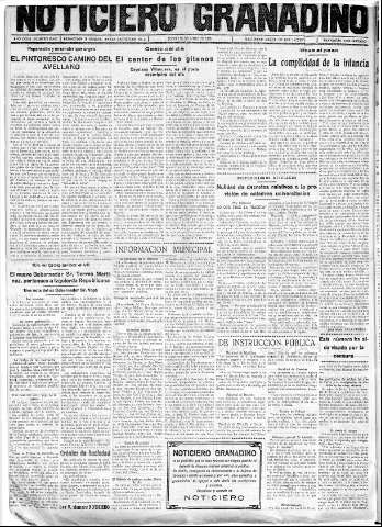 'Noticiero Granadino' - Año XXXIII Número 10460  - 1936 Junio 25