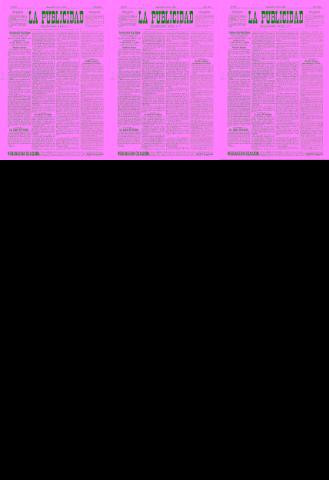 'La publicidad  : diario de avisos noticias y telegramas. Eco fiel de la opinión y verdadero defensor de los intereses morales y materiales de Granada y su provincia' - Año XII Número 2816  - 1893 Abril 30