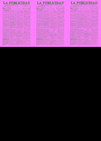 'La publicidad  : diario de avisos noticias y telegramas. Eco fiel de la opinión y verdadero defensor de los intereses morales y materiales de Granada y su provincia' - Año XIV Número 3686  - 1896 Julio 25